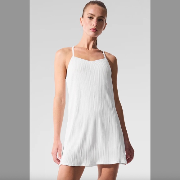 Alo Micro Plisse Game On Tennis Dress - Picture 2 of 6